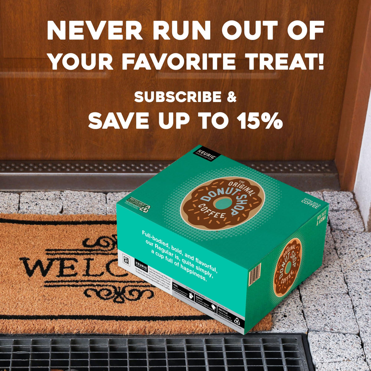 The Original Donut Shop Regular, Single-Serve Keurig K-Cup Pods, Medium Roast Coffee Pods, 96 Count